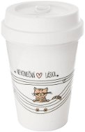 Termohrnček ORION Hrnček termo pohár NEKONEČNÁ LÁSKA mačka 0,35 l UH - Termohrnek
