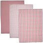 Konyhai papírtörlő Orion konyhai törülköző Dekor 3 db rózsaszín, pamut - Kuchyňské utěrky
