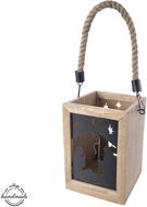ORION Kerzenhalter MANGO Krippe, Holz/Metall - Kerzenständer