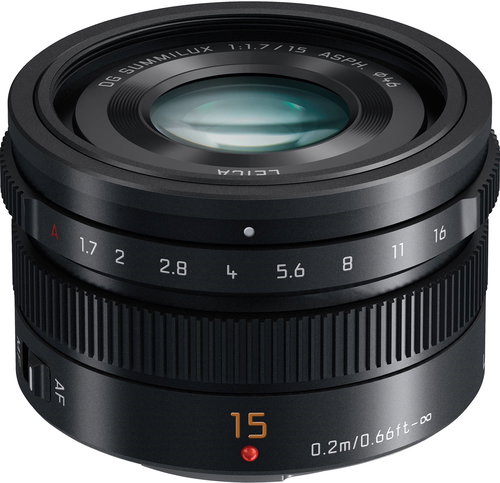 Panasonic Leica DG Summilux 15mm f/1.7 ASPH black - Lens - Main image