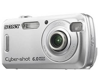 Sony CyberShot DSC-S600 stříbrný (silver), CCD 6 Mpx, 3x zoom, 2" LCD, 2x AA, MS DUO - Digital Camera - Main image