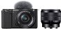 Sony Alpha ZV-E10 Vlogging Camera + 16-50mm f/3.5-5.6 + 10-18mm f/4.0 - Digital Camera
