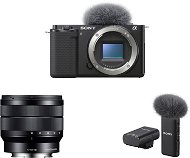 Sony Alpha ZV-E10 telo + 10-18mm f/4.0 + Mikrofón ECM-W2BT - Digitálny fotoaparát