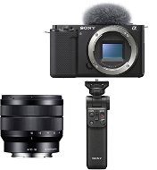 Sony Alpha ZV-E10 Body + 10-18mm f/4.0 + Grip GP-VPT2BT - Digital Camera