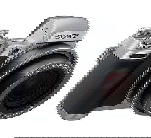 Sada Sony CyberShot DSC-H1, CCD 5 Mpx, 12x zoom, 2.5" LCD, Li-Ion, MS + brašna Sony LCS-CSF - Digital Camera - Main image