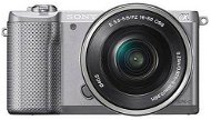 Sony Alpha 5000 strieborný + objektív 16–50 mm - Digitálny fotoaparát