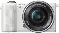 Sony Alpha 5000 fehér + 16-50mm objektív - Digitális fényképezőgép