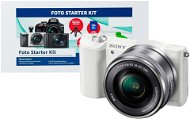 Sony Alpha A5000 white + 16-50mm lens + Alza Photo Starter Kit - Digital Camera