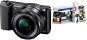 Sony Alpha A5100, Black + 16-50mm Lens + Alza Photo Starter Kit - Digital Camera