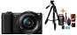 Sony Alpha A5100, Black + 16-50mm Lens + Rollei Photo Starter Kit 2 - Digital Camera