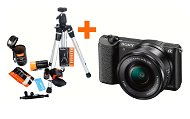 Sony Alpha A5100, Black + 16-50mm Lens + Rollei Starter Kit - Digital Camera