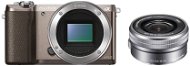 Sony Alpha A5100 hnedý + objektív 16–50 mm - Digitálny fotoaparát