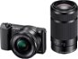Sony Alpha A5100, fekete + objektív 16-50mm + 55-210mm - Digitális fényképezőgép