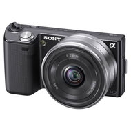 SONY Alpha NEX 5 black + objektiv 16mm - Digital Camera