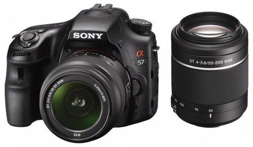 Sony Alpha A57 + objektiv 18-55mm a 55-200mm - DSLR Camera - Main image