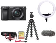 Sony Alpha A6400 + 16-50mm, Black, Vlogger Kit Premium - Digital Camera