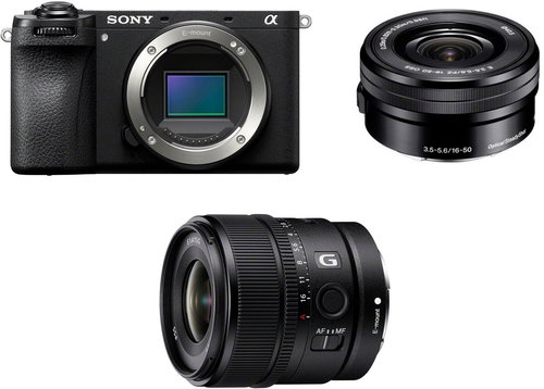 Sony Alpha A6700 + E PZ 16–50 mm f/3,5–5,6 + Sony E 15 mm F1.4 G - Set - Main image