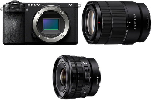 Sony Alpha A6700 + E 18-135mm f/3.5-5.6 + E PZ 10-20mm F4 G - Set - Main image