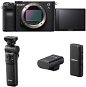 Sony Alpha A7C black + GP-VPT2BT Grip + ECM-W2BT Microphone - Digital Camera