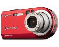 Sony CyberShot DSC-P100/R - červený, 5.26 mil. bodů, optický / smart zoom 3x / až 12x - Digitální fotoaparát