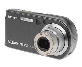 Sony CyberShot DSC-P200/B - černý, 7.41 mil. bodů, optický / smart zoom 3x / až 14x - Digital Camera - Main image