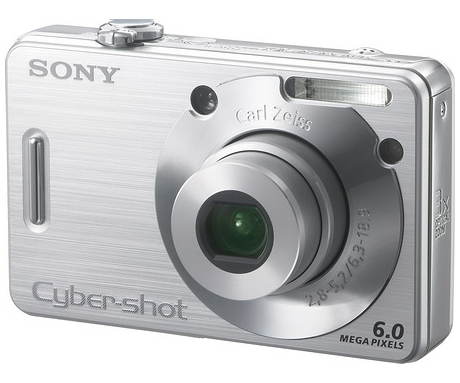 Sony CyberShot DSC-W50, CCD 6 Mpx, 3x zoom, 2.5" LCD, Li-Ion, MS DUO - Digital Camera - Main image