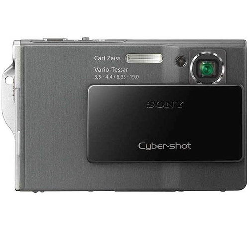 Sony CyberShot DSC-T7/B černý (black), CCD 5 Mpx, 3x zoom, 2.5" LCD, Li-Ion, MS DUO - Digital Camera - Main image