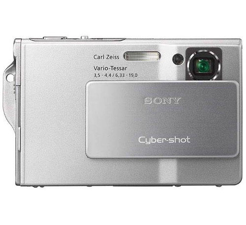 Sony CyberShot DSC-T7/S stříbrný (silver), CCD 5 Mpx, 3x zoom, 2.5" LCD, Li-Ion, MS DUO - Digital Camera - Main image