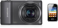 Samsung WB250F gun metal + phone S5300 - Digital Camera