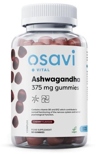 Osavi Ashwagandha 375 mg, cherry , 90 gummy candies - Ashwagandha - Main image