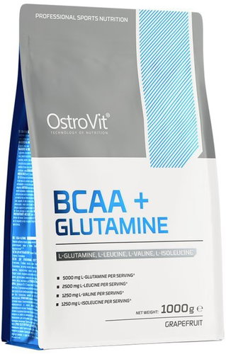 OstroVit BCAA + Glutamine, 1000 g, grapefruit - Dietary Supplement - Main image