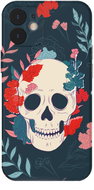 Skull with flowers 1 cover for iphone 7/8/X/XS/XR/11/12/SE Phone type: 12 MINI - Phone Cover
