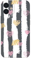 Striped heart KRYT PRO IPHONE 7/8/X/XS/XR/11/12/SE type: XR - Phone Cover