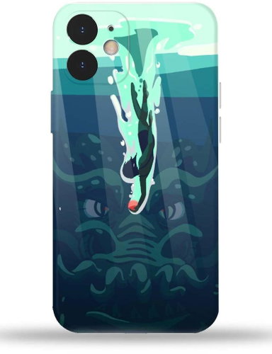 WATER DRAGON COVER FOR IPHONE 7/8/X/XS/XR/11/12/SE type: XR - Phone Cover - Main image
