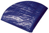 Zakrývací plachta kulatá modro stříbrná, průměr 5 - 5,5 m, 120 g/m2 - Krycí plachta