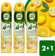 AIRWICK Spray 4in1 Lemon & Ginseng 240 ml 2+1pc - Air Freshener