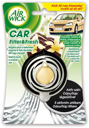AIRWICK CAR Filter &amp; Fresh Fresh vanilla and fragrant flowers 3 ml - Air Freshener - Main image