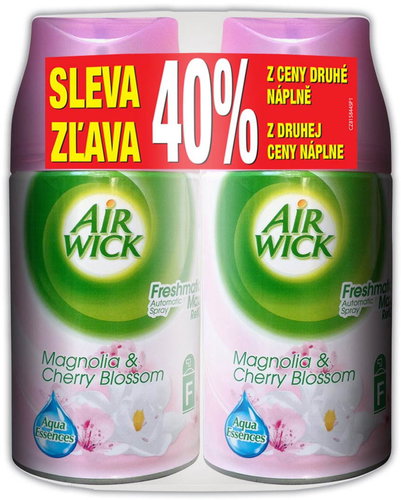 AIRWICK Freshmatic Refill Magnolia and Cherry Blossom Duo 2 x 250ml - Air Freshener - Main image