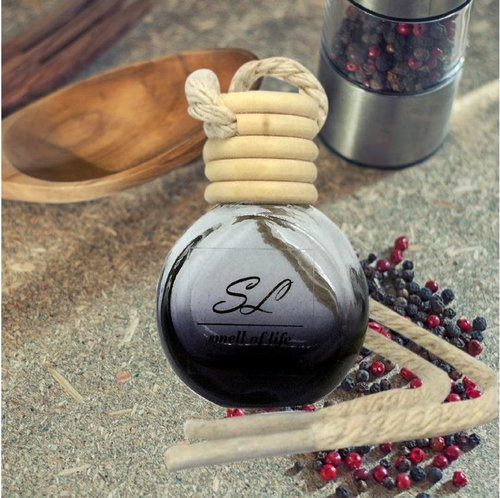 SMELL OF LIFE Car Fragrance Inspired by Sandalwood & Black Pepper 10ml - Car Air Freshener - Main image