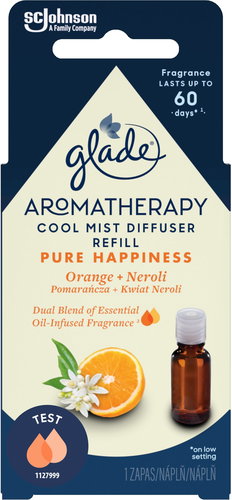 GLADE Aromatherapy Cool Mist Diffuser Pure Happiness utántöltő 17,4 ml - Illóolaj - Fő fotó