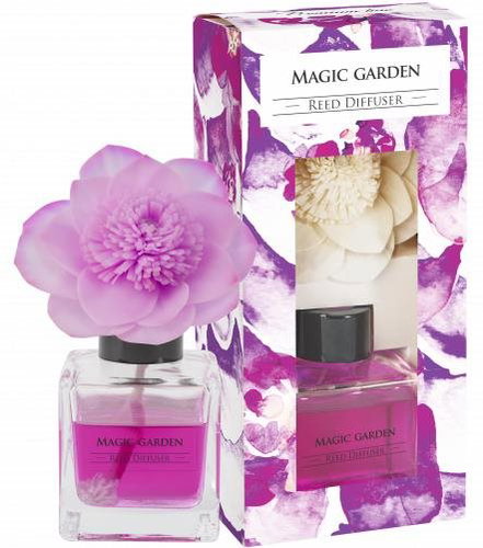 BISPOL aroma diffuser with flower Magic Garden 80 ml - Reed Diffuser - Main image