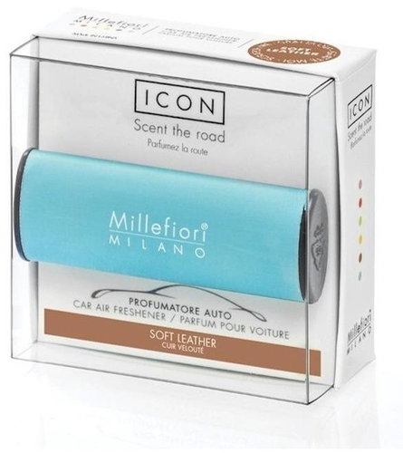 MILLEFIORI Soft Leather - Car Air Freshener - Main image