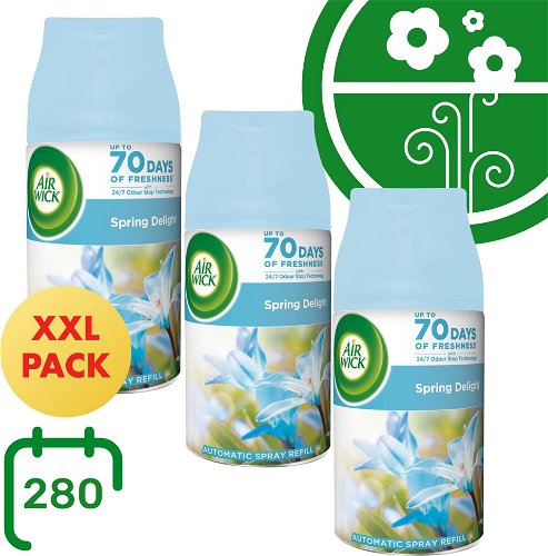 Air Wick 24/7 Active Fresh Automatic Air Freshener with Fresh Linen Refill  228ml 