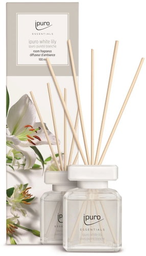 IPURO Essentials White Lily 100 ml - Reed Diffuser - Main image
