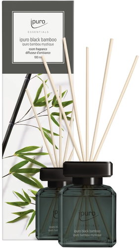 IPURO Essentials Black Bamboo 100 ml - Reed Diffuser - Main image