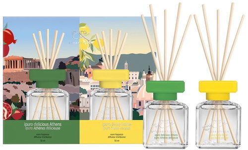 IPURO Essentials Lively Rome & Delicious Athens 2 × 50 ml - Pálcás aroma diffúzor - Fő fotó