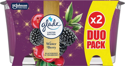 GLADE Winter Berries, 2×112 g - Gyertya - Fő fotó