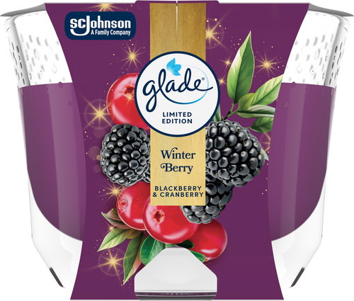GLADE Winter Berries 204 g - Gyertya - Fő fotó