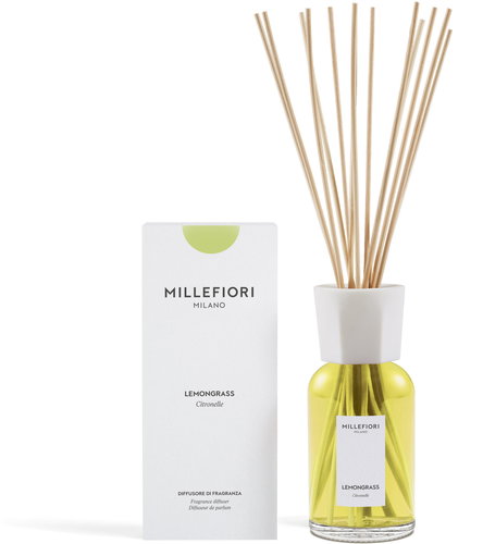 MILLEFIORI MILANO Lemon Grass 500 ml - Reed Diffuser - Main image