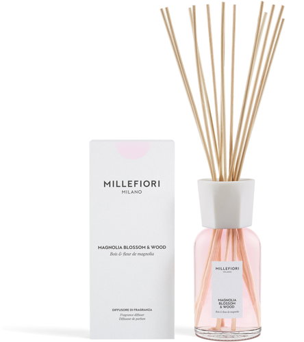 MILLEFIORI MILANO Magnolia Blossom & Wood 500 ml - Reed Diffuser - Main image